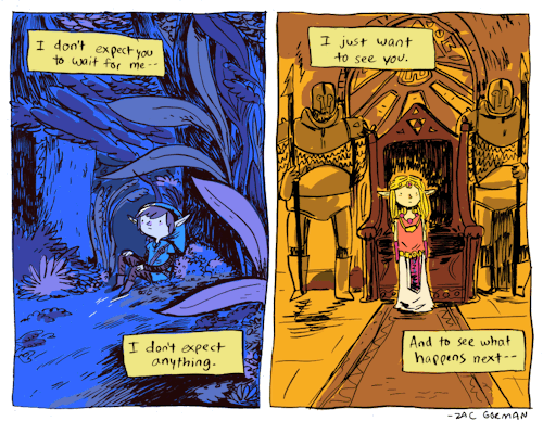 This is the first Zelda comic that I’ve actually drawn by hand, so I was a little apprehensive about posting it. I’ve been enjoying taking a little more time and drawing comics the old fashioned way recently.