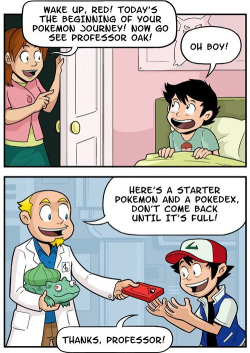 killxpop:  ayjam:  justinrampage:  While you were all out “collecting them all” on your journey, Professor Oak was putting the moves on you Mumsy. Childhood ruined? U MAD? This hilarious Pokemon comic was created by Tumblr artist Caldwell Tanner.