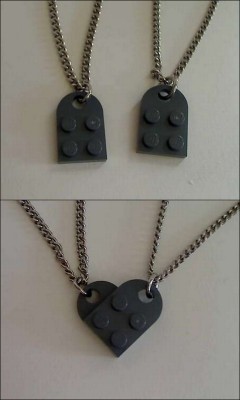 wickedclothes:  Lego Heart Necklace Set Please