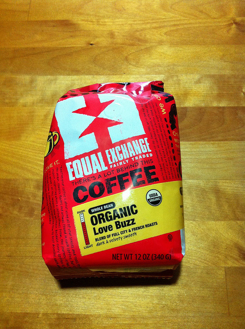 Currently drinking: Organic Love Buzz. MMMM! #coffee #packaging