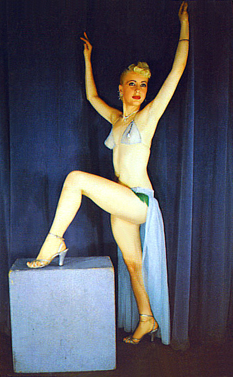 Sandy McGuire As featured in the vintage ‘Burlesque Historical Company’ postcard