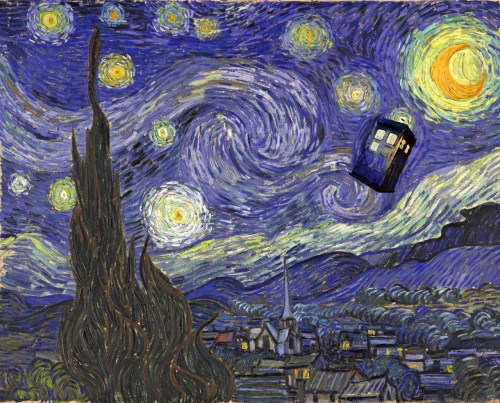 vondell-swain:relativisticquantumstringtheory:Vincent Van Gogh’s Starry Night in a different light.I