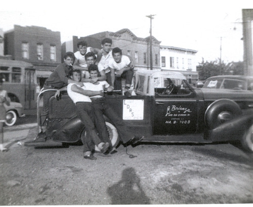 harveyjennersonn:  Corona Dukes greaser gang. Brooklyn 1950s. 