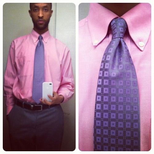 #OOTD 1/31/12…“real men wear pink” 👌 (Taken with instagram)