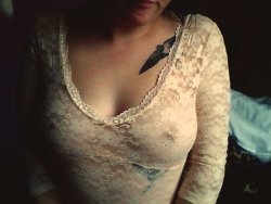 myimmodestdichotomy:  photo of me in a lace