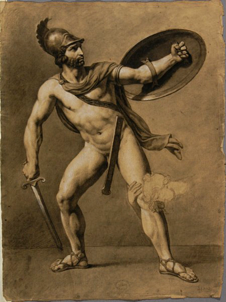 necspenecmetu:  Antoine-Alphonse Montfort, Tatius, after Jacques-Louis David, 19th century 