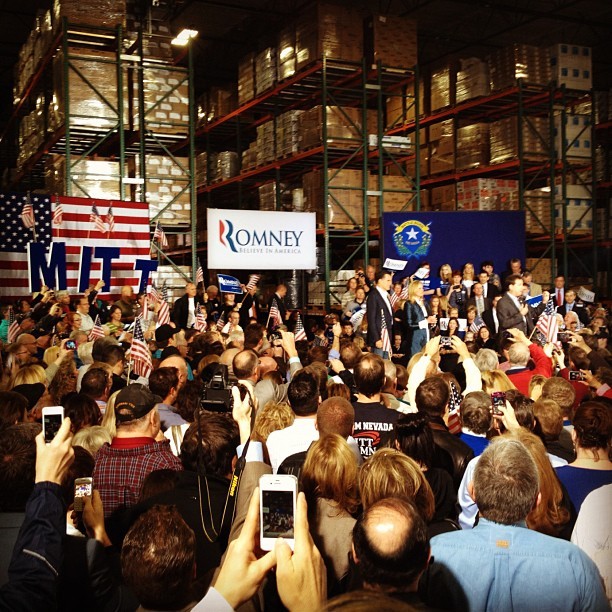 Mitt Romney in Las Vegas NV (Taken with instagram)