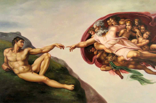 Porn photo belenaparthistory:  Creation of Adam Michelangelo