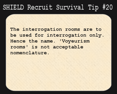 Survival Tips for S.H.I.E.L.D. Recruits Tumblr_lyrfg0i0e61rozv09o1_500