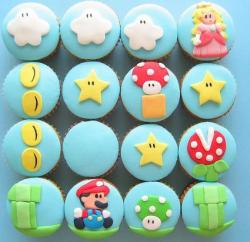 ridiculouslyhilarious:  Pastelitos de Pacman y Super Mario » Pixfans on We Heart It.  