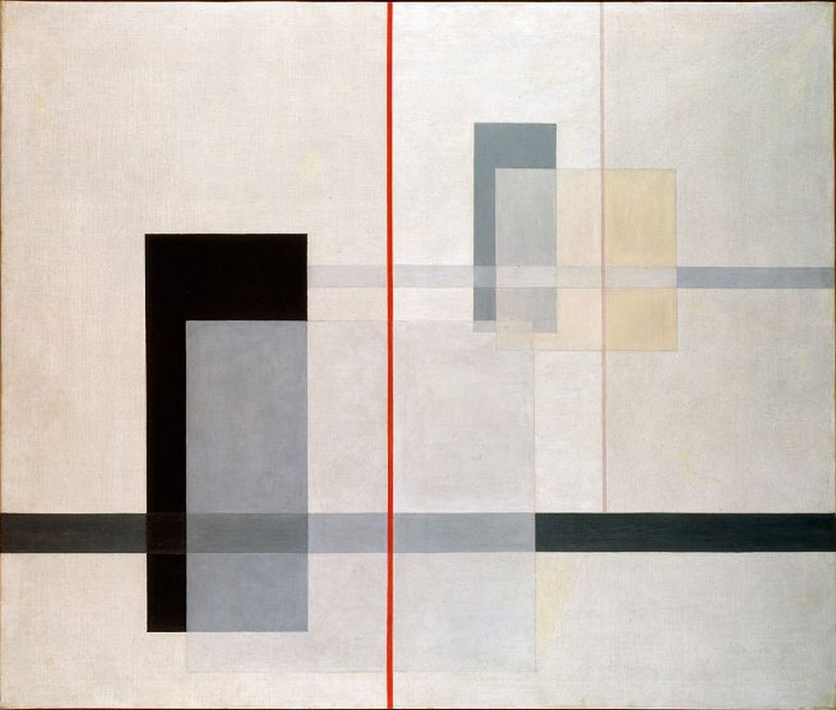 László Moholy-Nagy, K VII 1922 Oil on canvas 115.3 x 135.9 cm Tate, London © Hattula Moholy-Nagy/VEGAP 2011, found at artblart