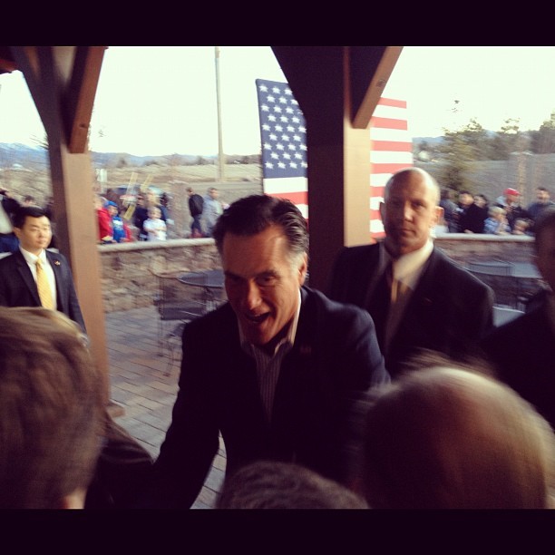 Mitt Romney in Reno NV (Taken with instagram)