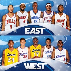  east vs west good starting lineups itll be interesting to watch