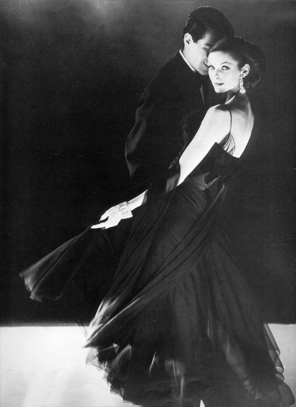 theniftyfifties:  Anne St Marie in an evening gown for Saks, 1959. Photo by Henry