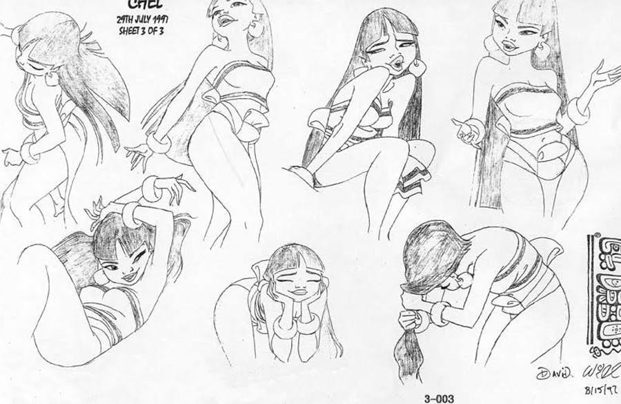 animationtidbits:  The Road to El Dorado (2000) - Model Sheets 