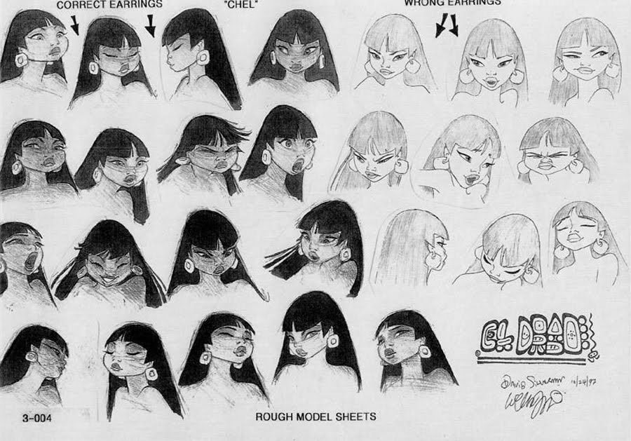 animationtidbits:  The Road to El Dorado (2000) - Model Sheets 