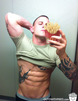 guyswithfries:  washboard fries mmmmm..  if only&hellip;.