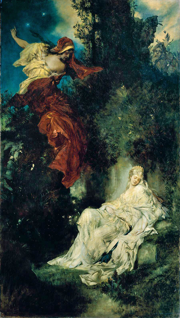 Hans Makart (1840-1884) - Das Schlafende Schneewittchen