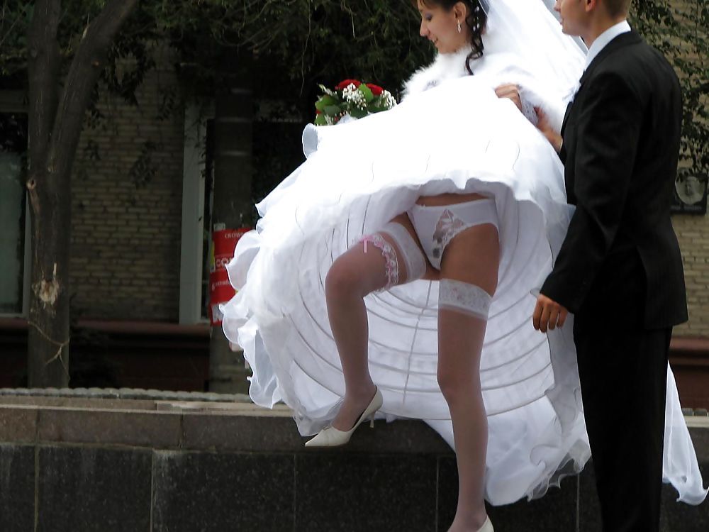 Wedding Dress Upskirt