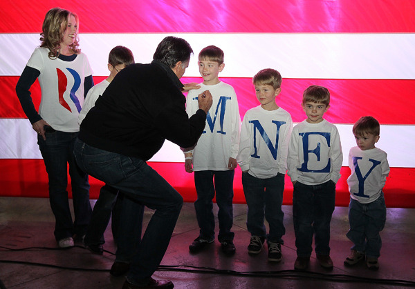 Mitt Romney campaigns in Elko, Nevada. (Photo by Justin Sullivan/Getty Images)