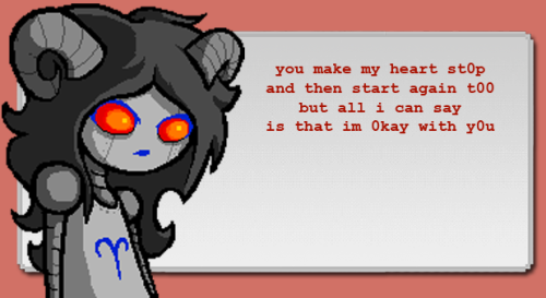 thevvioletprince: Homestuck valentines! C: Part 2! credit for the amazing poems goes to the lovely C