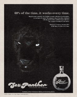 I think the understated semi-winking panther are what sells this for me.