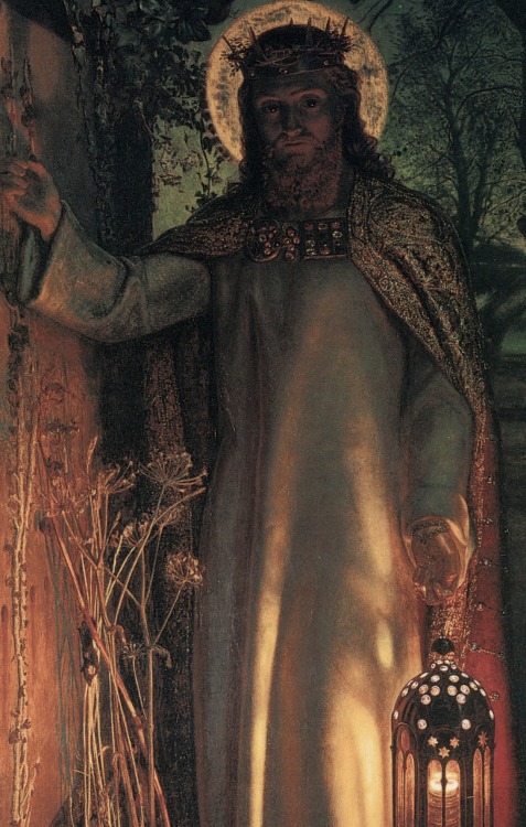 deus-meus-et-omnia:funeral-wreath:William Holman Hunt, The Light of the World (detail), 1853“Art ren