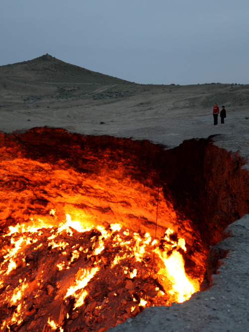 goodnamesgone: Derweze, also known as the door to hell, is a 70 meter wide hole in the middle of the