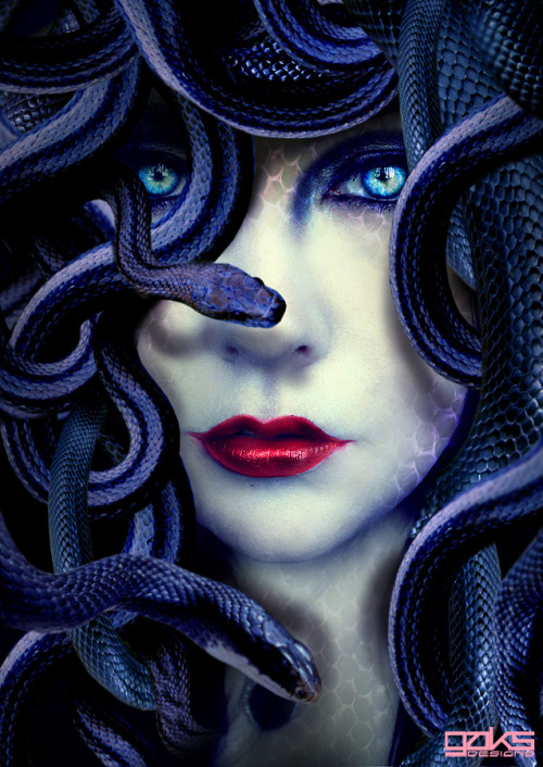 dwellerinthelibrary: Some images of Medusa give her a reptilian quality that goes beyond her snaky h