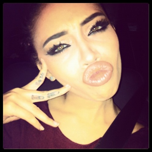 vivalajessie:  Got my duckface ready for tonight (Taken with instagram)