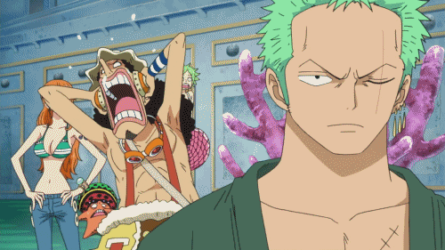 zorojuurou:  Zoro: i’ll cut them! Usopp: I SAID “DON’T ANSWER!!!” 