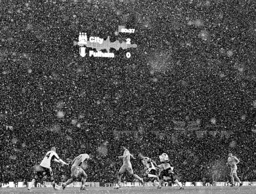 The snow falls hard as Manchester City dismantles Fulham
