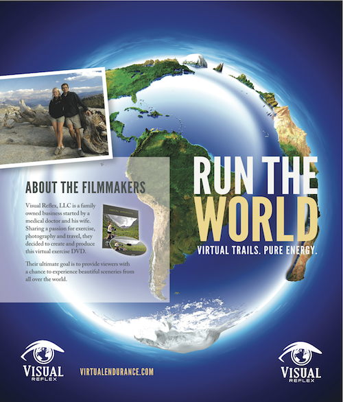 Bi-fold brochure designed for Virtual Reflex. Image displayed is outside spread.