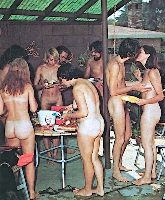 Vintage mature nudists group