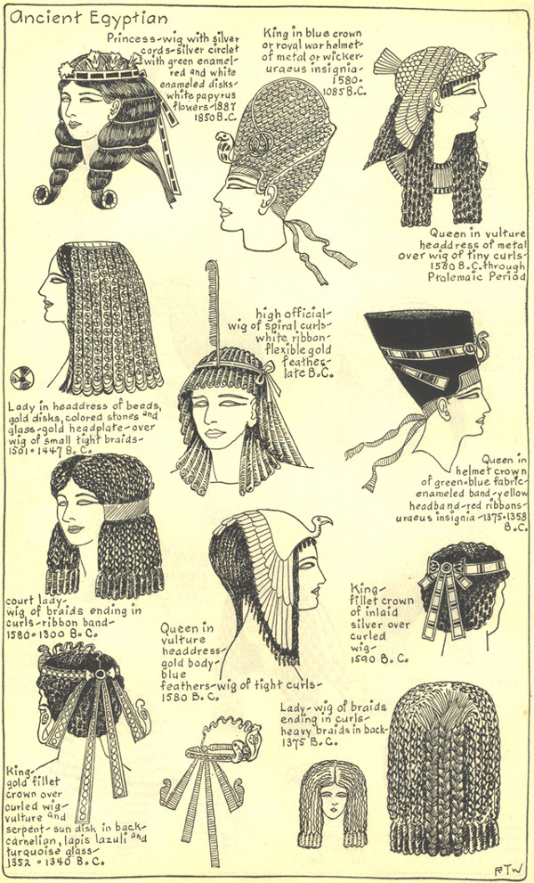 flavorcats:  THE MODE IN HATS AND HEADDRESSBy R. Turner Wilcox Ancient Egyptian 