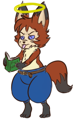 Godly fox boy who wears pants and dislikes