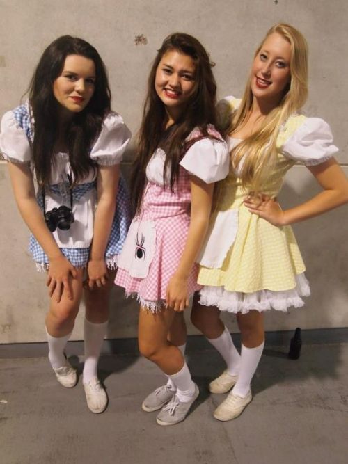 just my friends & me (left) dressed as gingham maids at the 2012 Hertz Sevens ;D