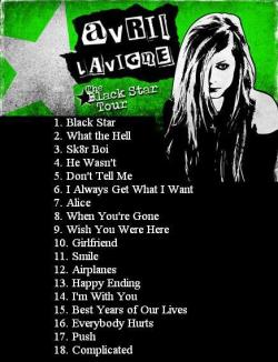 xlittleblackstarx:  The Blackstar Tour 