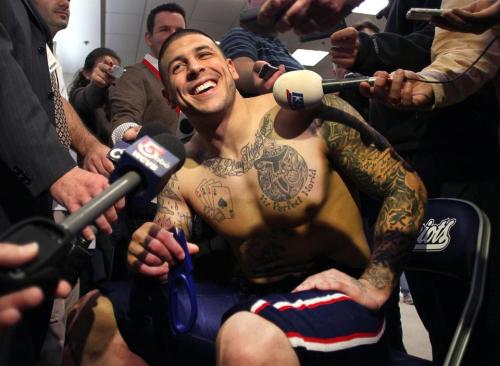 Porn Pics Super Bowl highlights -Â Aaron Hernandez