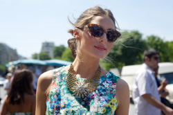 whimered:  Olivia Palermo by Sarah Aubel in Paris. 