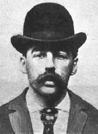 serial-killers-101:  Born Herman Mudgett in 1860, H.H. Holmes may be America’s most prolific killer. His demented behavior first surfaced as a medical student at the University of Michigan. As in his future killings, Holmes was able to profit from his