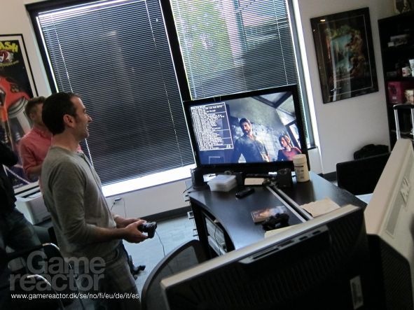“ Evan Wells of Naughty Dog shows part of the trailer running on a PS3 devkit.
”