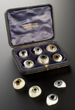 forgottenantiquities:  A collection of Artificial Eyes, ca. 1890.