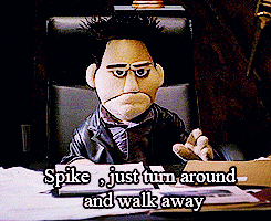 hellojonesiantojones:  welcome-to-sunnydale:  Angel 5x14 smile time :)  BEST MOMENT