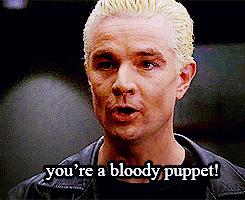 hellojonesiantojones:  welcome-to-sunnydale:  Angel 5x14 smile time :)  BEST MOMENT