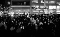 cryofthecity:  union square celebration last night.. 