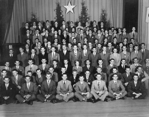 1949 Composite Photo from the Lambda Nu Chapter of Phi Gamma Delta The tall fellow in the back row, 