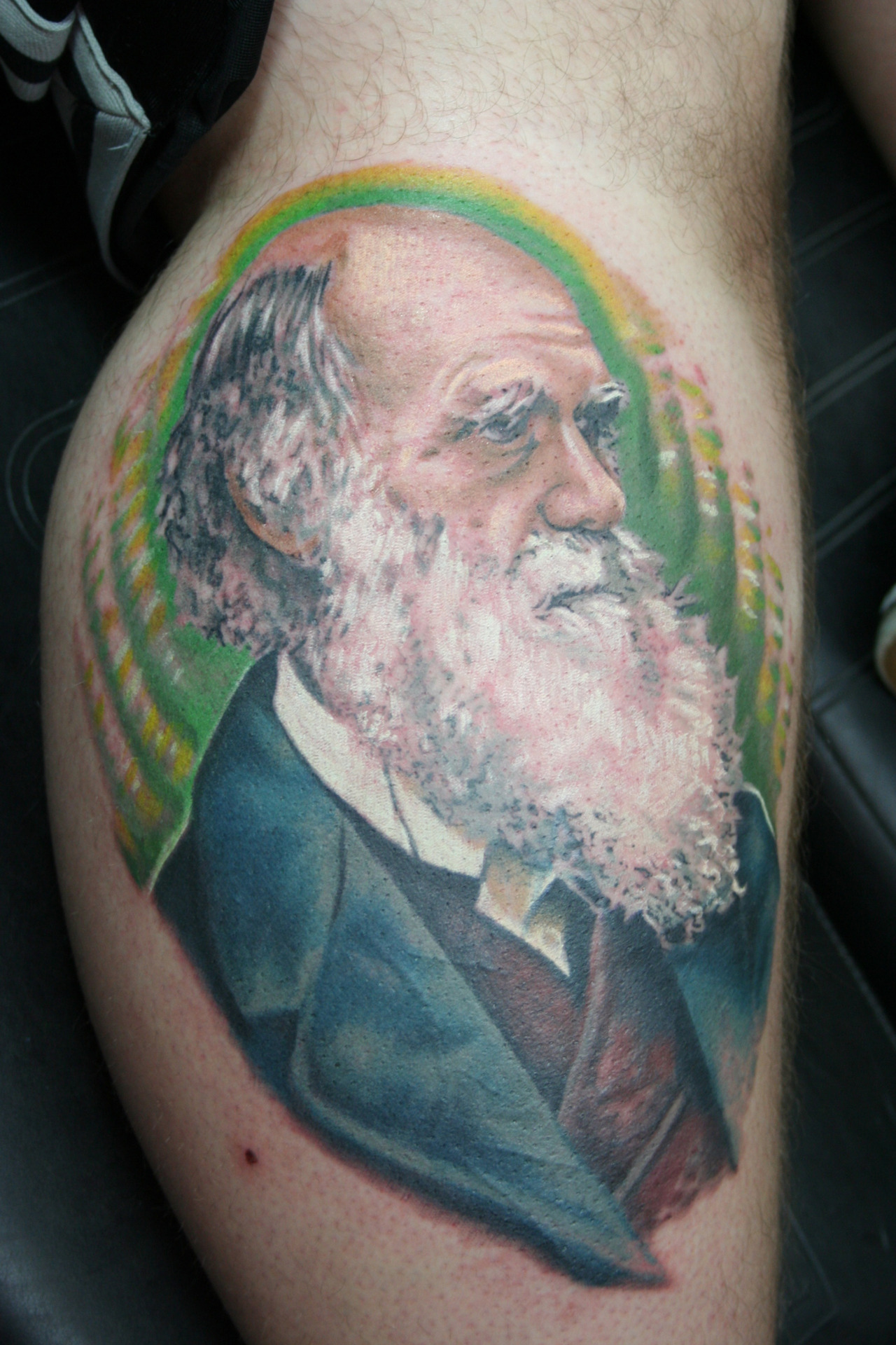 Sketchwork Darwin tattoo on the right inner... - Official Tumblr page for  Tattoofilter for Men and Women
