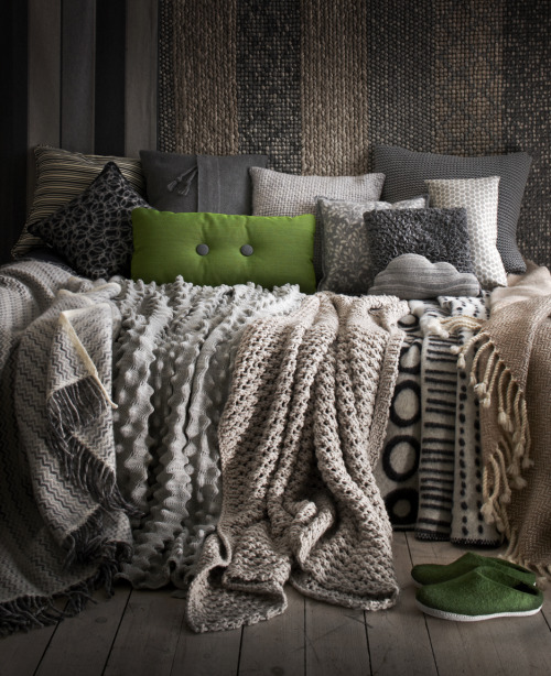 design-related:  Green on neutrals. Photo courtesy Sköna Hem.