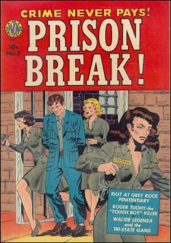 Prison Break! #2, December 1951. Cover art